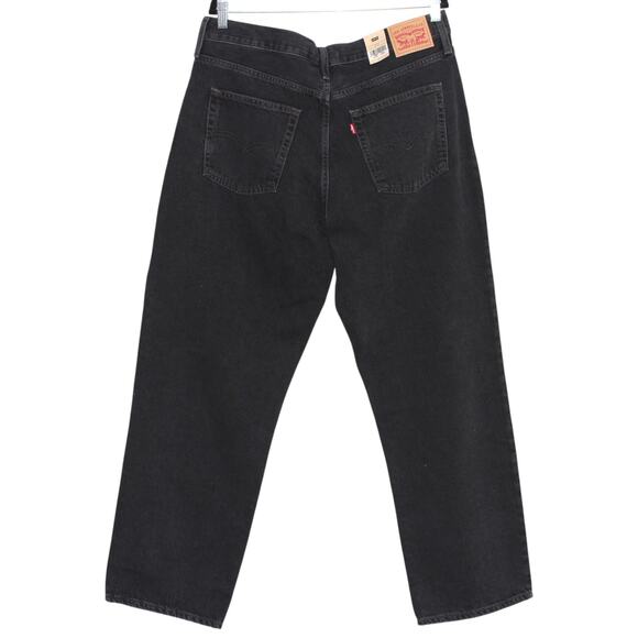 Levi's Mid-Rise '94 Baggy Straight Jeans Black Stonewash Size 33 x 31 - Picture 2 of 5